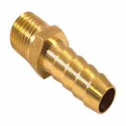 Forney Brass Air Hose End 1/4 in. Male X 3/8 in. Hose Barb 1 pc