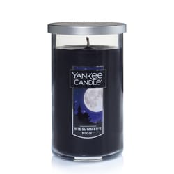 Yankee Candle Black MidSummer's Night Scent Medium Pillar Candle 12 oz