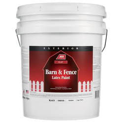 Ace Flat Black Barn and Fence Paint Exterior 5 gal
