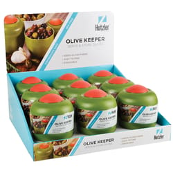 Hutzler Green/Red Polypropylene Olive Keeper