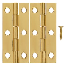 2-Pk., 1-11/16 x 3-1/16-In. Antique Brass Decorative Hinges