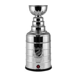 Uncanny Brands NHL Stanley Cup Chrome Silver 5 cups Air Popcorn Popper