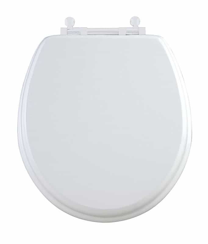 Mayfair Slow Close Round White Molded Wood Toilet Seat Ace Hardware