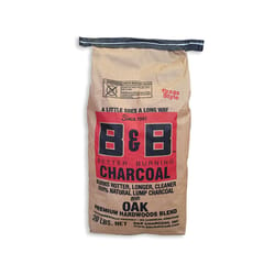 B&B Charcoal All Natural Oak Lump Charcoal 20 lb