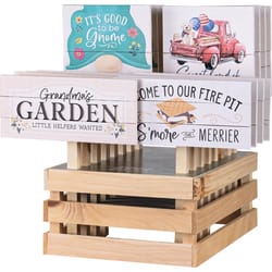 P Graham Dunn Multicolored Wood 6 in. H Garden Sign