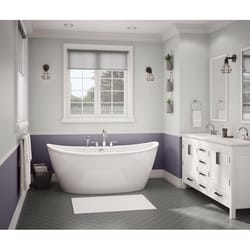 MAAX Delsia 25.63 in. H X 36 in. W X 66 in. L White Bathtub