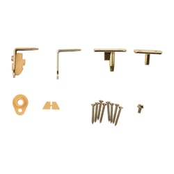 National Hardware Swing N Stay Brass Cafe Door Hinge 1 pk