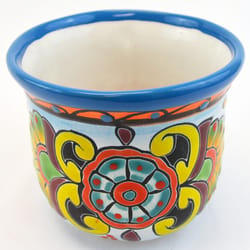 Avera Products Talavera 5 in. H X 5.5 in. D Ceramic Italian Planter Multicolored