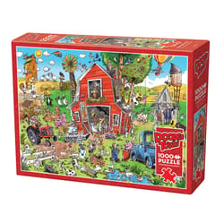 Cobble Hill Doodle Town Farmyard Folly Jigsaw Puzzle 1000 pc