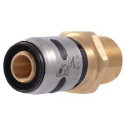 SharkBite EvoPEX 3/4 in. MPT X 3/4 in. D Push Brass/Plastic Male Connector