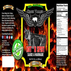 Croix Valley Foods Hot and Spicy Sauce 12 oz