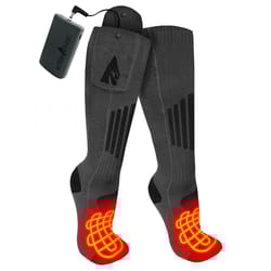 ActionHeat Unisex Rechargeable Heated S/M Socks Black/Gray
