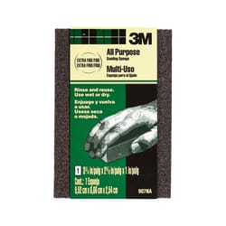 3M 3-3/4 in. L X 2-5/8 in. W X 1 in. Extra Fine/Fine Block Sanding Sponge