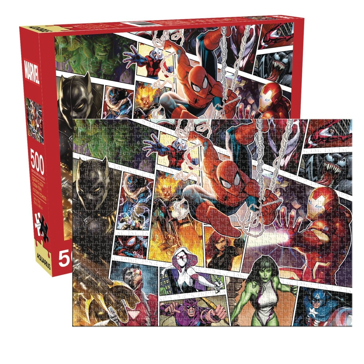 Photos - Other interior and decor NMR Marvel Jigsaw Puzzle Multicolored 500 pc 62209