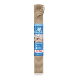 Con-Tact 4 ft. L X 18 in. W Taupe Non-Adhesive Shelf Liner