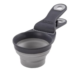 Dexas Gray Rubber 1/2 cups Pet Food Scoop For All Animals