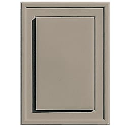 Builders Edge 6 in. H X 1 in. L Prefinished Clay Vinyl Mounting Block