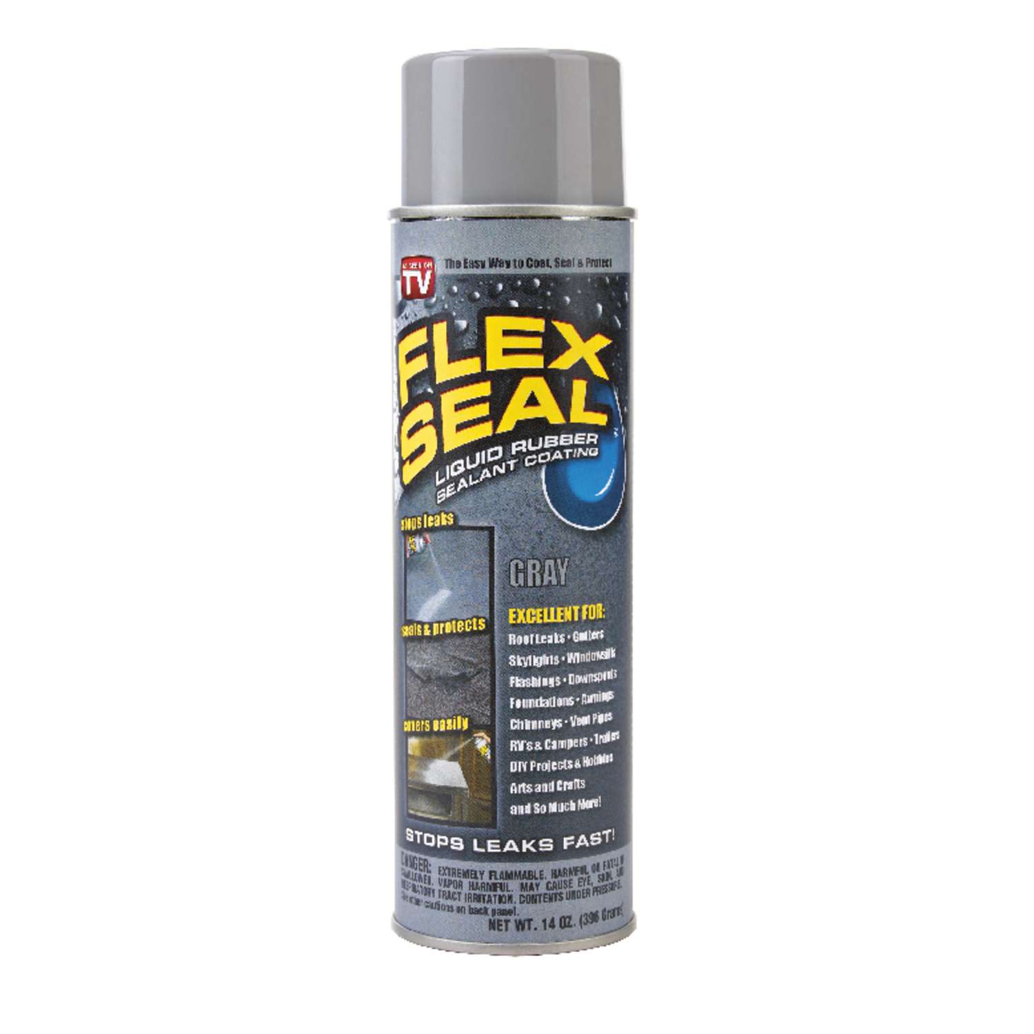 Flex Seal Satin Gray Rubber Spray Sealant 14 oz. Ace