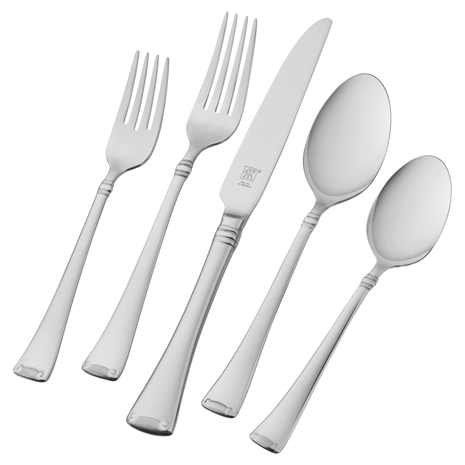 Zwilling J.A Henckels Silver Stainless Steel Flatware Set Sansujyuku sansujyuku.com