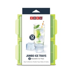 Zoku Green Silicone Jumbo Cube Ice Tray 2-3/4 oz