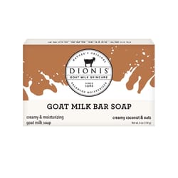 Dionis Goat Milk Creamy Coconut & Oats Scent Soap Bar 6 oz 1 pk