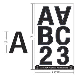 Bazic Products Alphabet and Numbers Stickers Paper 1 pk
