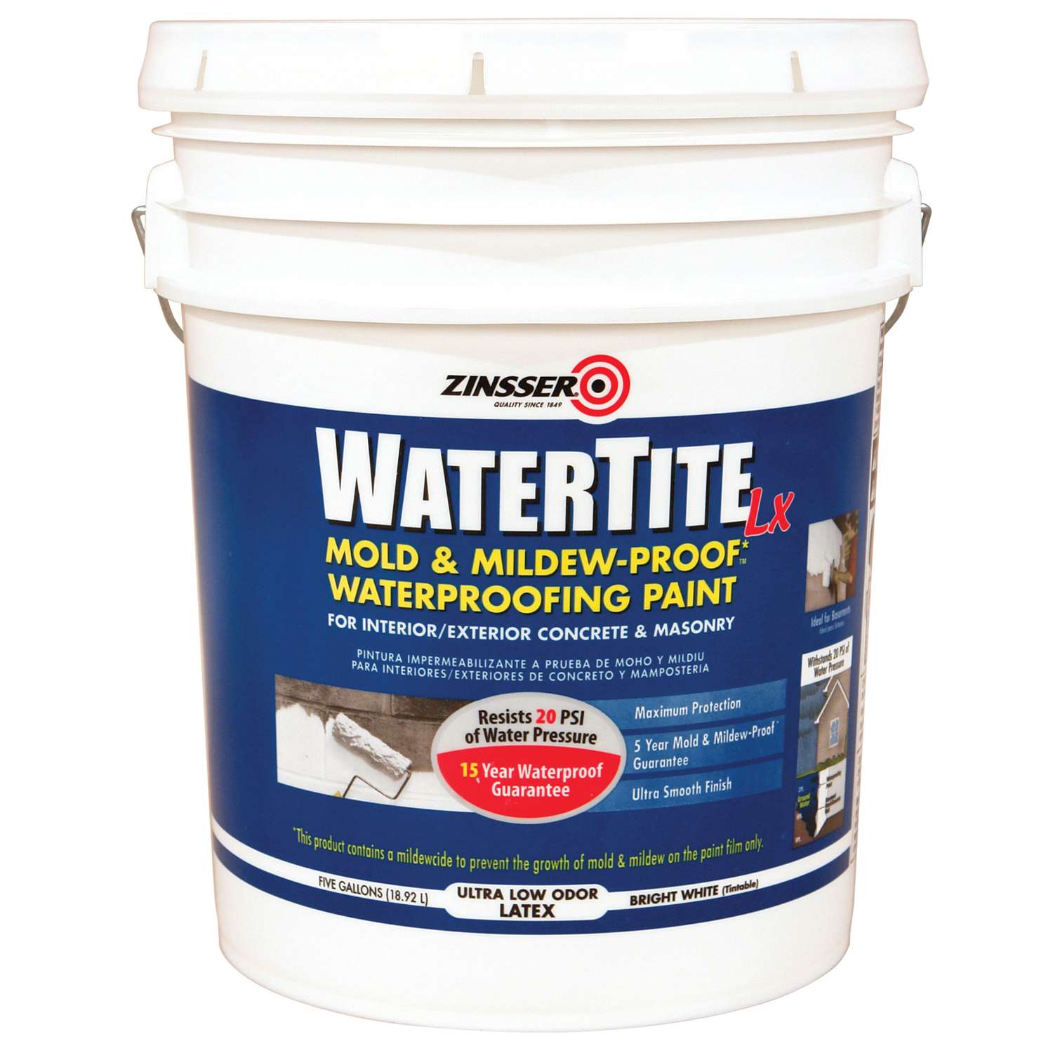 Zinsser WaterTiteLX White WaterBased Styrene Acrylic Copolymer