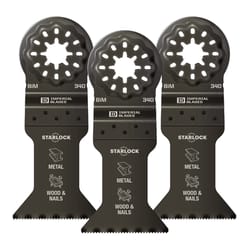 Imperial Blades Starlock 3-7/8 in. L Bi-Metal Oscillating Saw Blade 3 pk