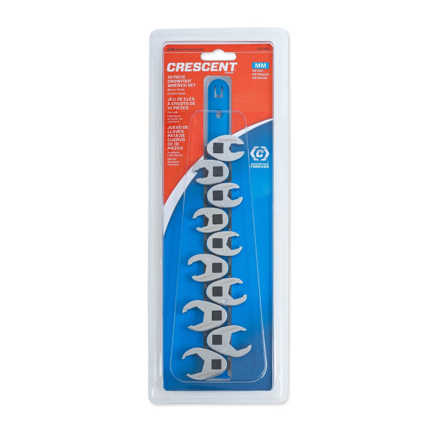 Crescent Metric Crowfoot Wrench Set 10 pc Sansujyuku sansujyuku.com