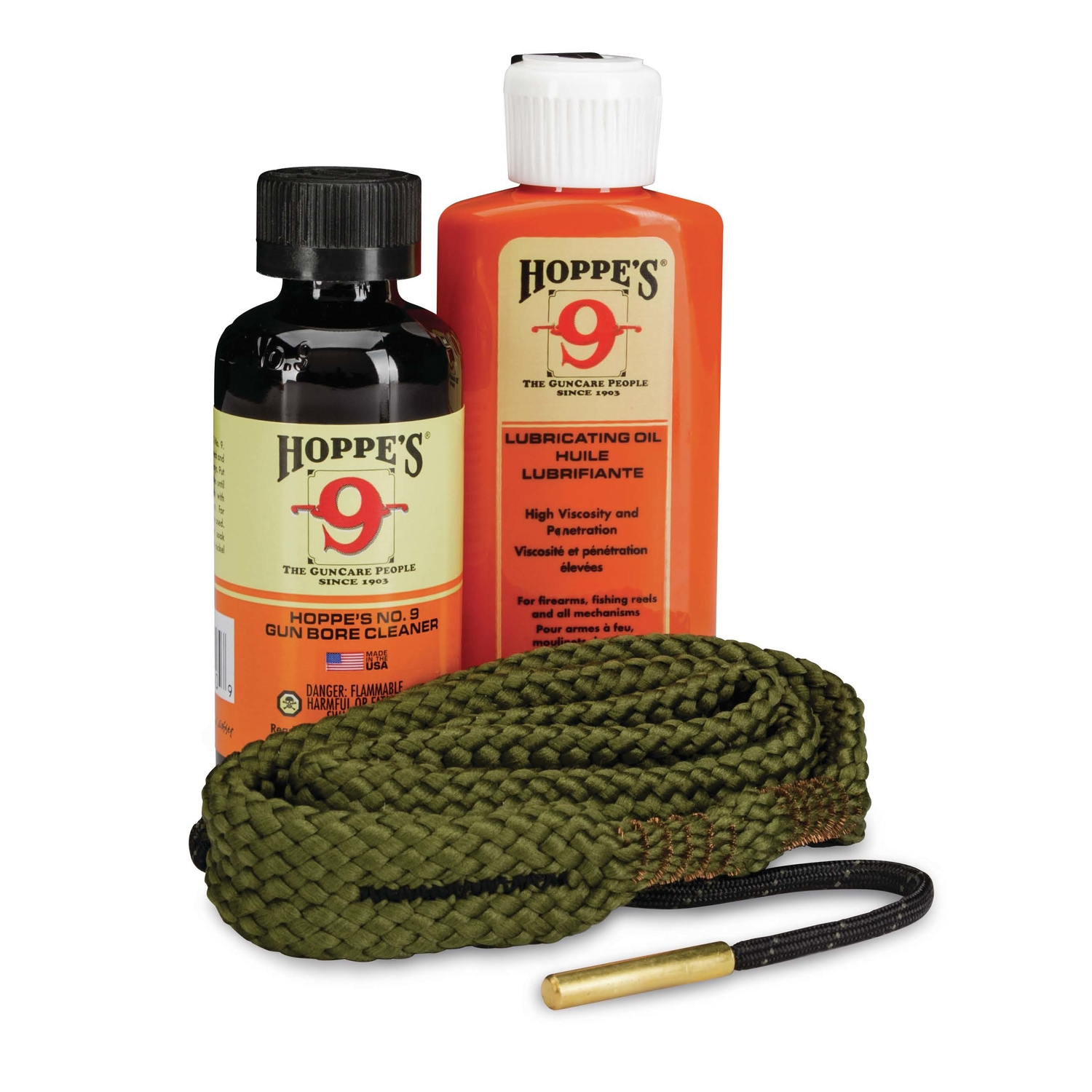 Photos - Other sporting goods Hoppes Hoppe's No. 9 Rifle Gun Cleaning Kit 3 pc 110556 
