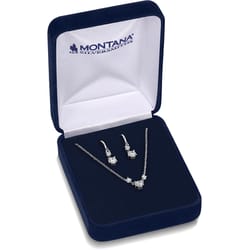 Montana Silversmiths Women's Crystal Silver Jewelry Sets Water Resistant