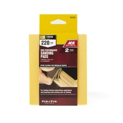 Ace 5.5 in. L X 4.5 in. W X .25 in. 220 Grit Extra Fine Contour Hand Sanding Pad