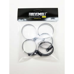 FOREVERBOLT 13/16 in to 1-3/4 in. SAE 20 Black Hose Clamp Stainless Steel Band