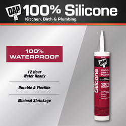 DAP White Silicone Kitchen and Bath Sealant 10.1 oz