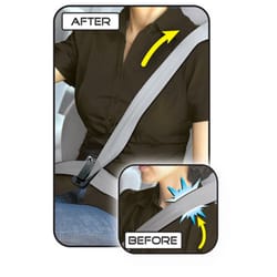 Custom Accessories Black Seat Belt Adjuster For Fit Most Vehicles 2 pk
