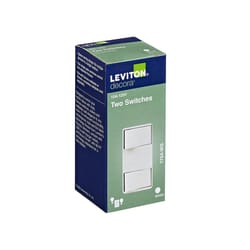 Leviton Decora 15 amps Rocker Switch White 1 pk