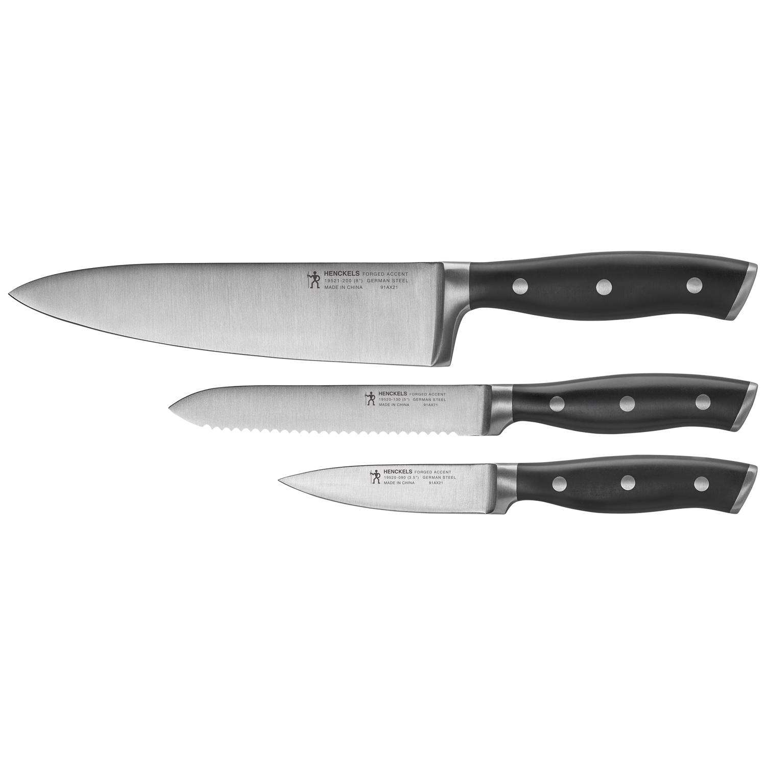 Henckels Stainless Steel Chef's Knife Set 3 pc Ace Hardware