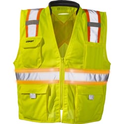 Coast Reflective X-Back Safety Vest with Reflective Stripe High Visibility Yellow S