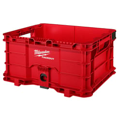 Milwaukee PACKOUT 9.9 in. H X 18.6 in. W X 15 in. D Stackable Crate