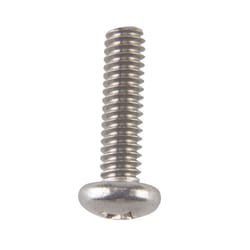 HILLMAN No. 1/4-20 Ga. X 1 in. L Phillips Flat Head Stainless Steel Machine Screws 100 pk