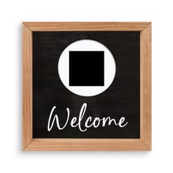 P. Graham Dunn 10.875 in. H X 10.875 in. W X 2 in. L Multicolored Wood Welcome Switcheroo Sign