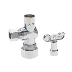 ProLine 5/8 in. Compression X 3/8 in. Compression Chrome Plated Angle Valve