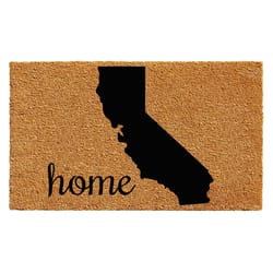 Home & More 2 ft. W X 3 ft. L Multi-color California Home Coir Door Mat