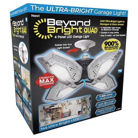 Beyond Bright As Seen on TV LED Garage Light Plastic 1 pk Ace