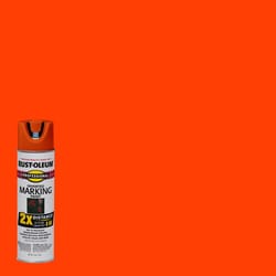 Rust-Oleum Professional Flat/Matte Fluorescent Red-Orange Spray Paint 15 oz