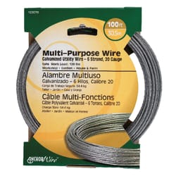 HILLMAN 100 ft. L Galvanized Steel 20 Ga. Wire