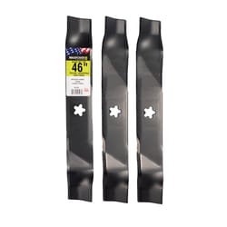 MaxPower 46 in. Standard Mower Blade Set For Riding Mowers 3 pk