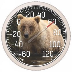 Taylor Bear Dial Thermometer Plastic Multicolored 13.25 in.