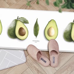 Hitrons 17.9 in. W X 29.52 in. L Multi-Color Avocado Polyester/Vinyl Anti-Fatigue Mat