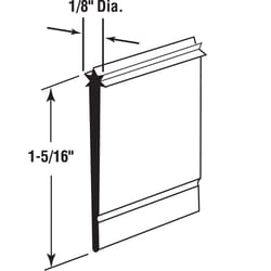 Prime-Line 1-5/16 in. W Gray Frameless Shower Door Sweep